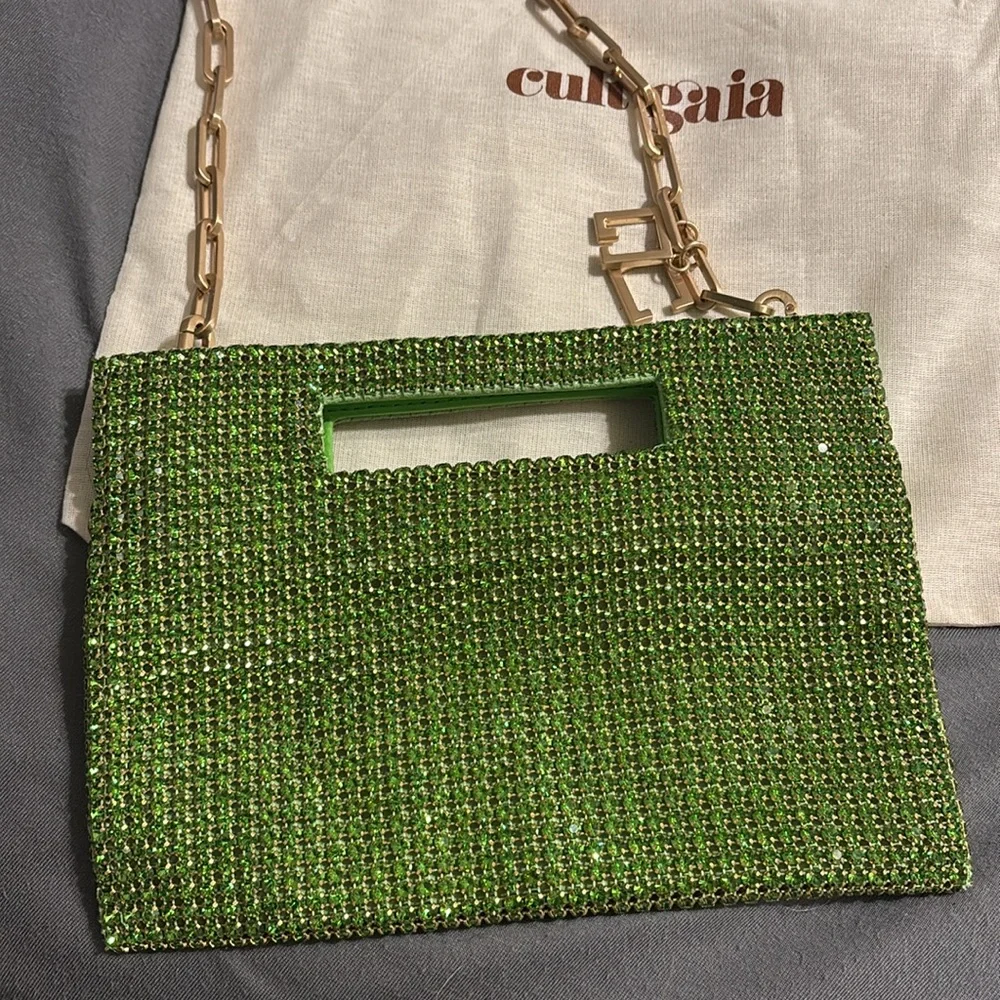 Cult Gaia Green Beaded Shoulder Bag - Picture 7 of 11